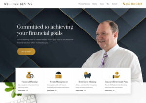 web design portfolio financial