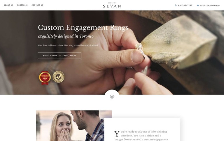 engagement ring designer website