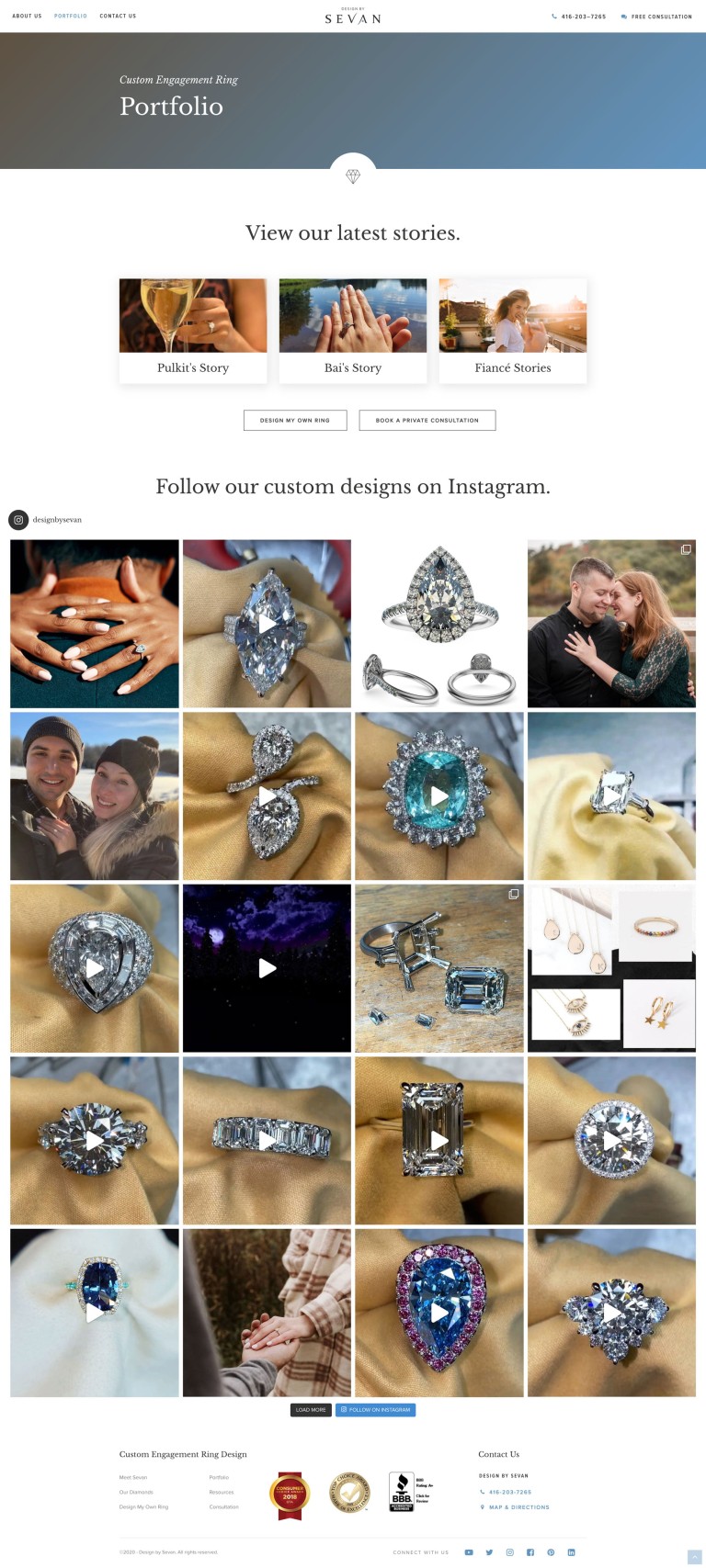 engagement ring designer website