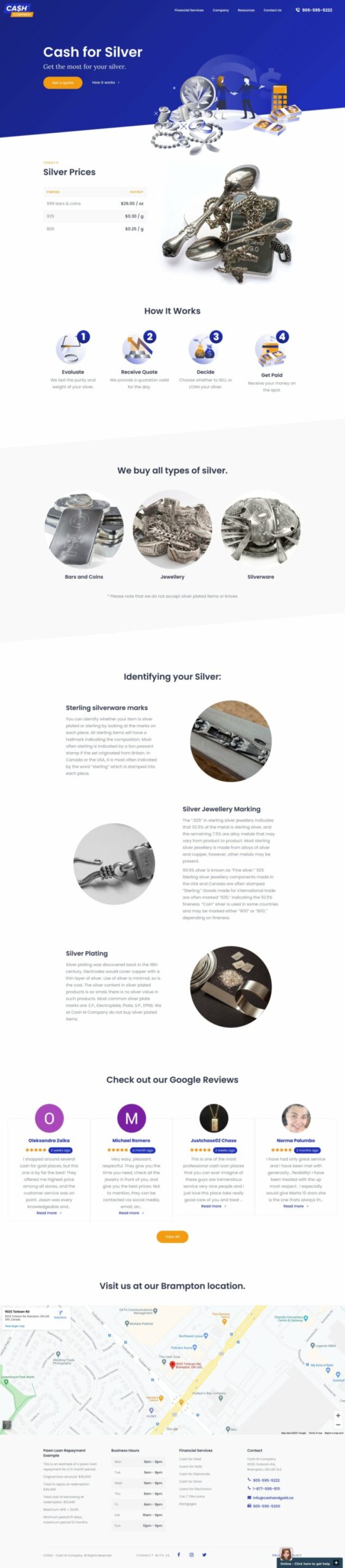 web design portfolio financial