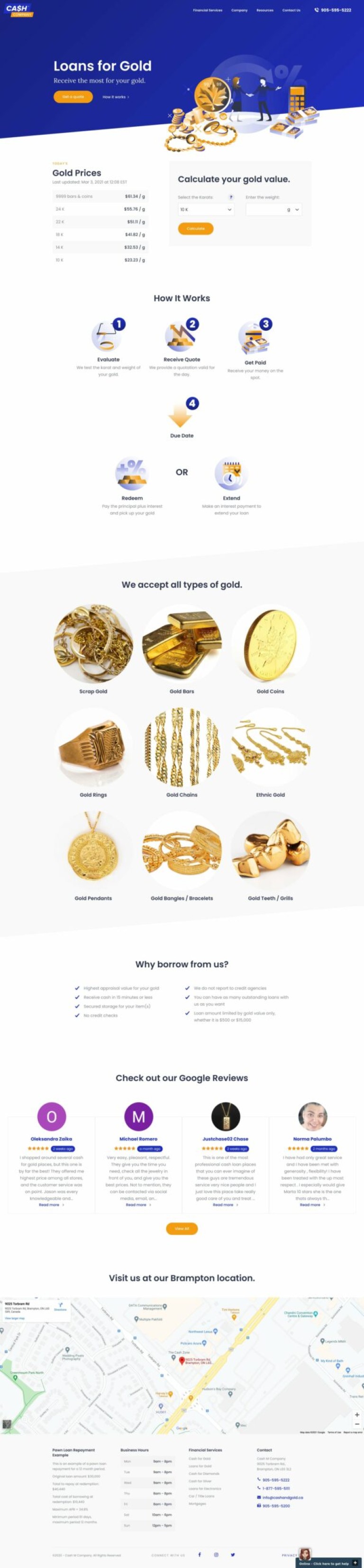 web design portfolio financial